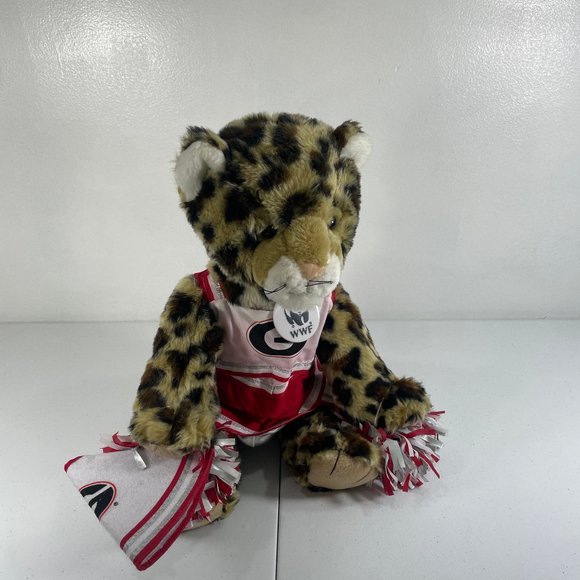 Build-A-Bear Other - Build-A-Bear Leopard UGA Go Dawgs Cheetah Cheerleader Uniform Mega Phone Animal